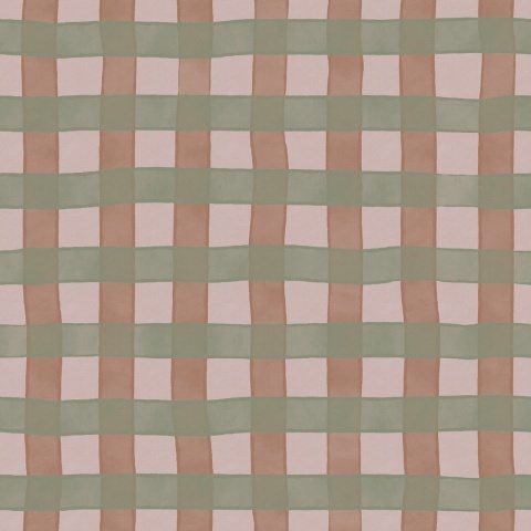 Fototapet, Gingham, Pink, Rebel Walls - Img 2