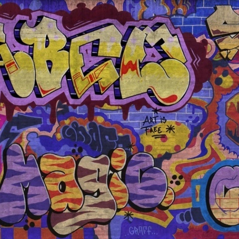 Fototapet, Graffiti, Colorful, Rebel Walls - Img 2