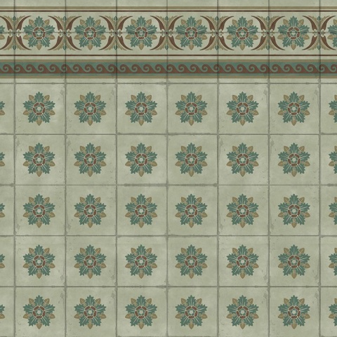 Fototapet Green Tiles, VLAdiLA - Img 3