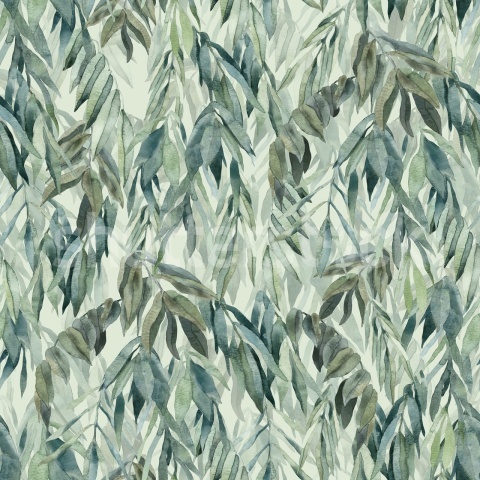 Fototapet, Hanging Branches, Silver Green, Rebel Walls - Img 2