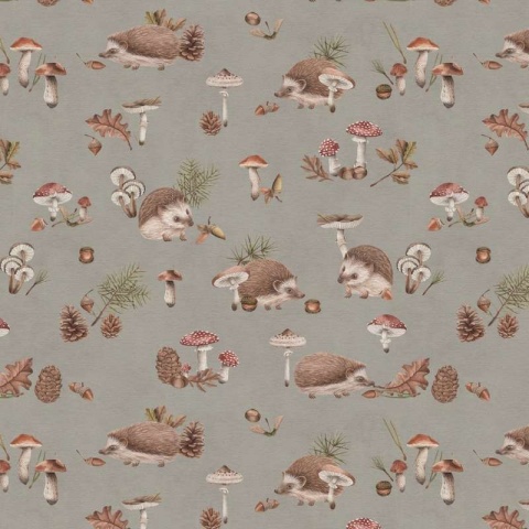 Fototapet Happy Hedgehog - Taupe, Kikki Belle - Img 2