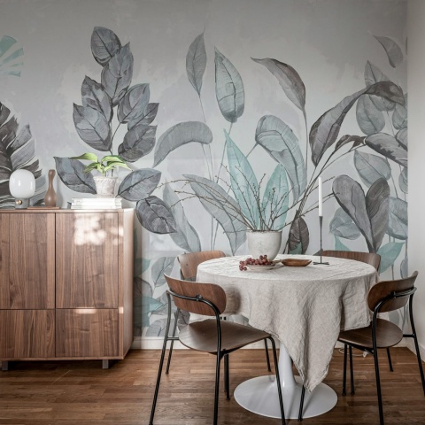 Fototapet, Happy Plants, Blue, Rebel Walls - Img 3