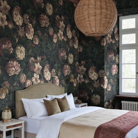 Fototapet, Heritage Floral, Dark, Rebel Walls