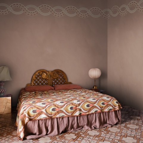 Fototapet, Ivory Braid, Pink, Rebel Walls