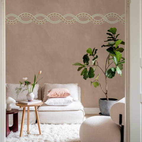 Fototapet, Ivory Braid, Pink, Rebel Walls - Img 3
