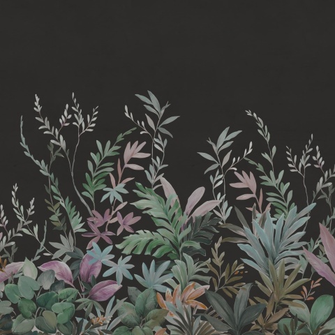 Fototapet, Jungle Meadow, Black, Rebel Walls - Img 2