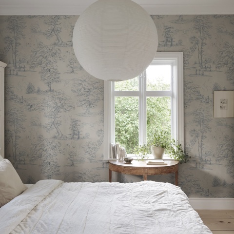 Fototapet lavabil, Montfort Mural, Blue, Sandberg - Img 3