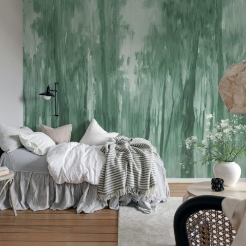 Fototapet, Morning Forest, Green, Rebel Walls