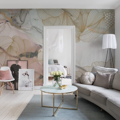 Fototapet, Opulence, Pink Marble, Rebel Walls - Img 3
