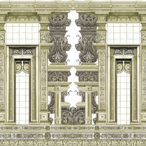 Fototapet Ornamental Cathedral, Cream - personalizat, VLAdiLA - Img 2