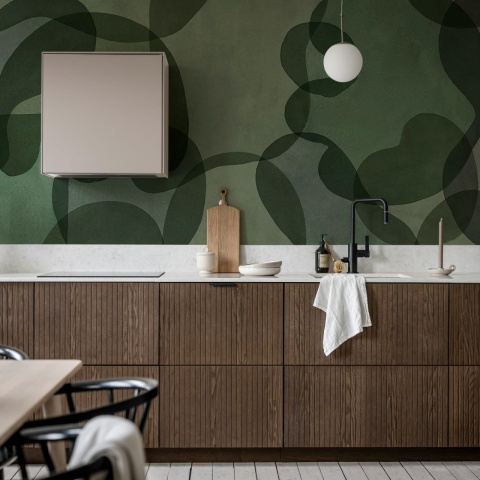 Fototapet, Overlap, Green, Rebel Walls