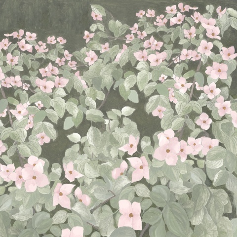 Fototapet, Parkflowers, Pink, Rebel Walls - Img 2