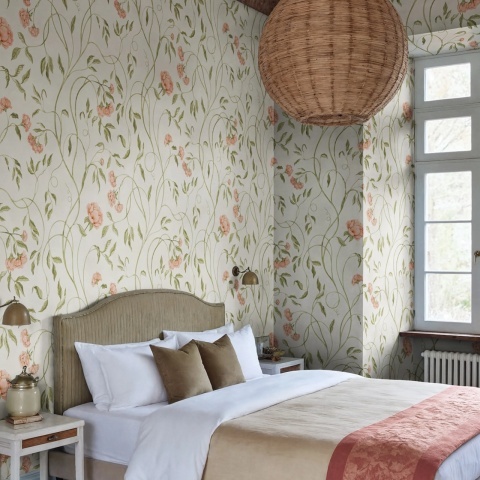 Fototapet, Peony Bloom, Pink, Rebel Walls