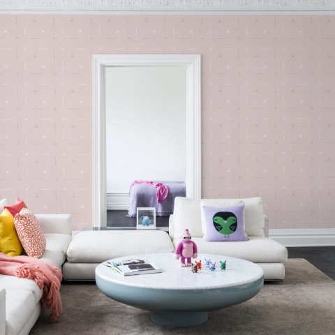 Fototapet, Perfect Fit, Powder Pink, repetitiv, Rebel Walls - Img 4