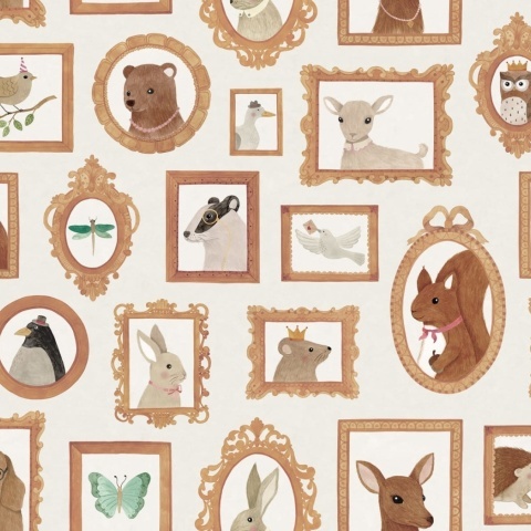 Fototapet, Pet Frames, Beige, Rebel Walls - Img 2