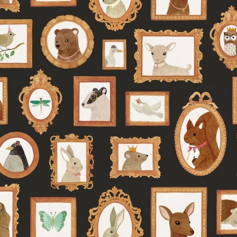 Fototapet, Pet Frames, Black, Rebel Walls - Img 2