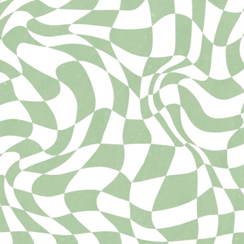 Fototapet, Psychedelic Chess, Green, Rebel Walls - Img 5