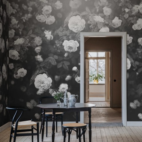 Fototapet, Regal Rose, Black & White, Rebel Walls