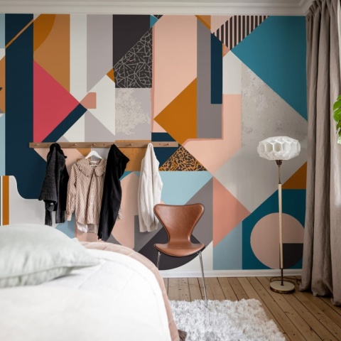 Fototapet, Retro Shapes, Multi, Rebel Walls - Img 3