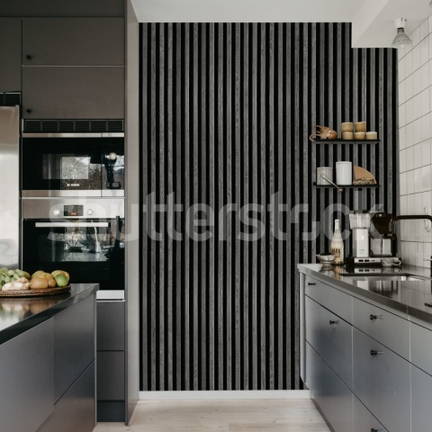 Fototapet, Rib Wood, Gray, Rebel Walls