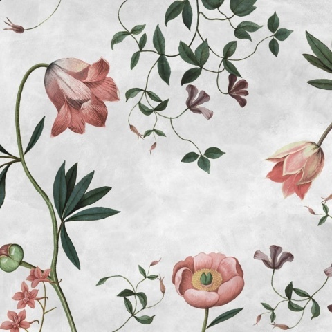 Fototapet, Romantic Garden, Pastel, Rebel Walls - Img 2