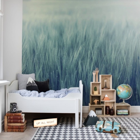 Fototapet, Rye Field, Turquoise, Rebel Walls - Img 3