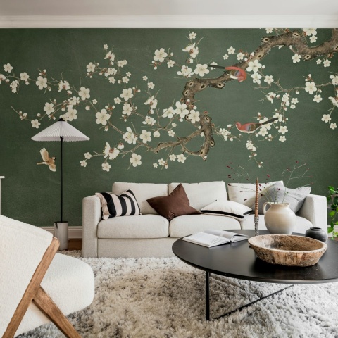 Fototapet, Serene Branches, Green, Rebel Walls