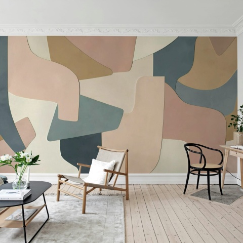 Fototapet, Serene Layers, Pastel, Rebel Walls