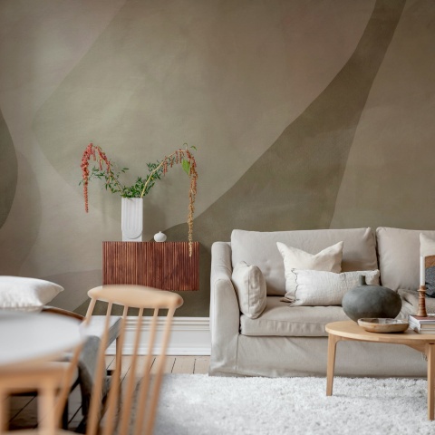 Fototapet, Shapes in Motion, Beige, Rebel Walls - Img 3