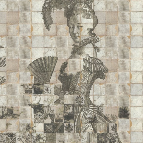 Fototapet Shattered Dames, Cream - personalizat, VLAdiLA - Img 5