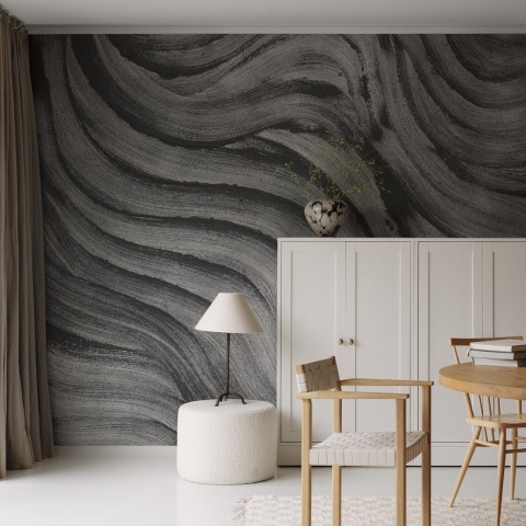 Fototapet, Smoky Swirl, Graphite, Rebel Walls