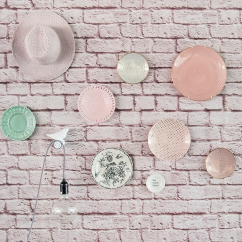 Fototapet, Soft Bricks, Pink, Rebel Walls - Img 5