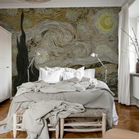 Fototapet, Starry Night, Brown, Rebel Walls