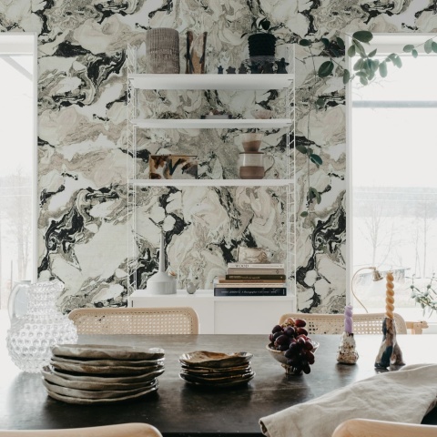 Fototapet, Stone Marble, Black, Rebel Walls - Img 3