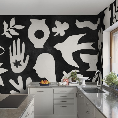 Fototapet, Symbolic, Black &amp; White, Rebel Walls - Img 3
