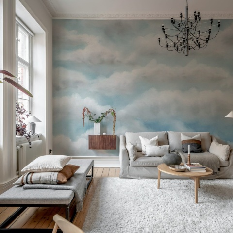 Fototapet, Tender Clouds, Blue, Rebel Walls