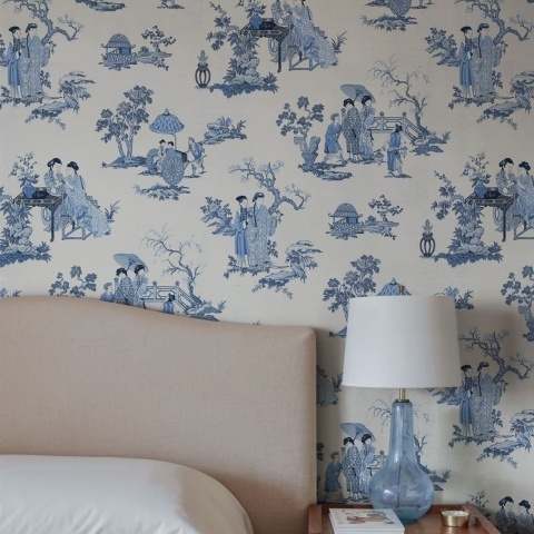 Fototapet, Toile Conversation, Blue, Rebel Walls
