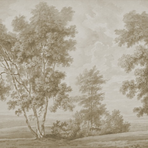Fototapet, Tree on the Hill, Beige, Rebel Walls - Img 2