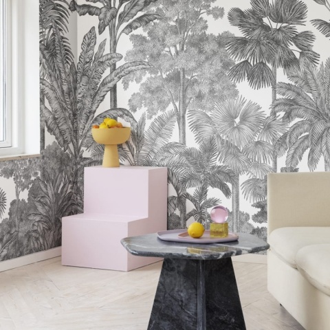 Fototapet, Tropical Bellewood, Graphite, Rebel Walls - Img 3