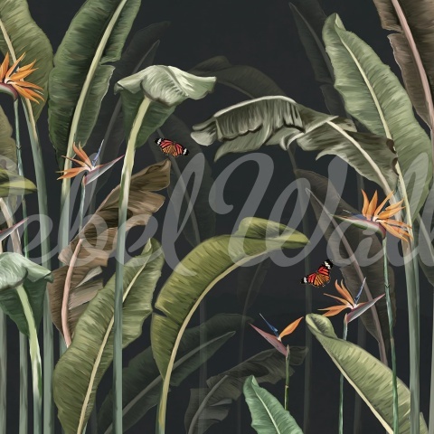 Fototapet, Tropical Breeze, Night, Rebel Walls - Img 2