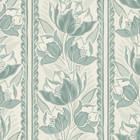 Fototapet, Tulip Stripes, Green, Rebel Walls - Img 2