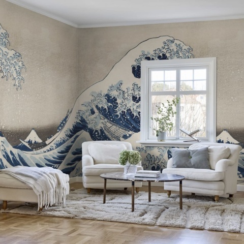 Fototapet, Under the Wave off Kanagawa Repeatable, Rebel Walls - Img 3