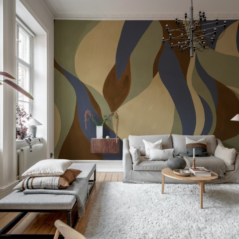 Fototapet, Velvet Flames, Brown, Rebel Walls - Img 3