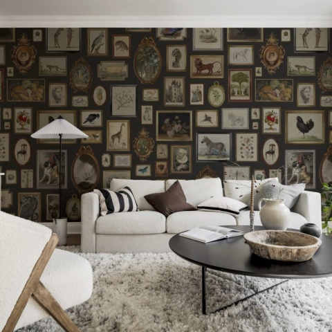 Fototapet, Vintage Frames, Black, Rebel Walls