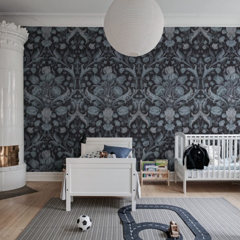 Fototapet, Vintage Tapestry, Blue, Rebel Walls - Img 3