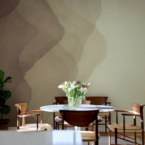 Fototapet, Watercolor Vertical, Brown, Rebel Walls