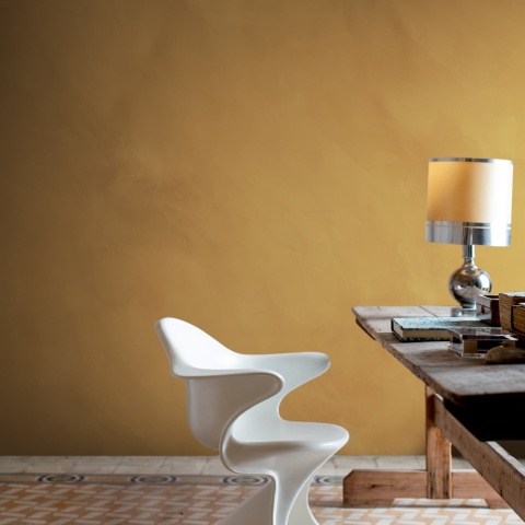 Fototapet, Wave Border, Yellow, Rebel Walls