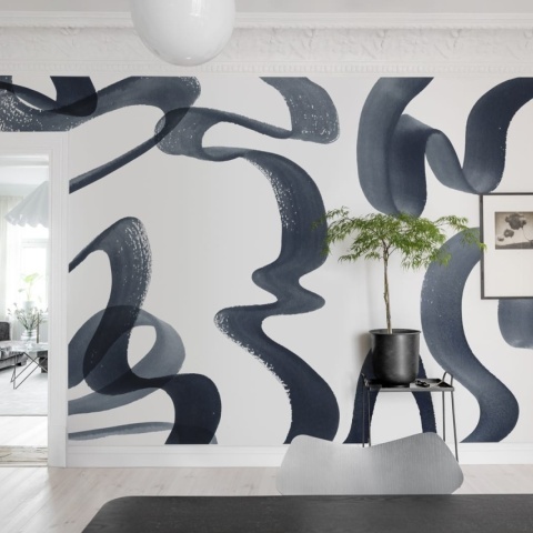 Fototapet, Waves, Ink, Rebel Walls