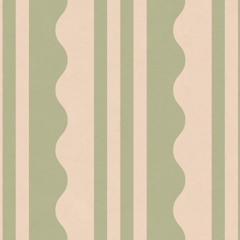 Fototapet, Wavy Stripe, Light Green, Rebel Walls - Img 2