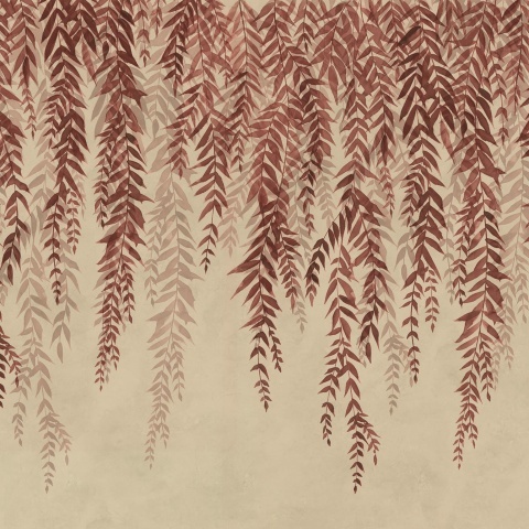 Fototapet, Whispers of Bamboo, Red, Rebel Walls - Img 2